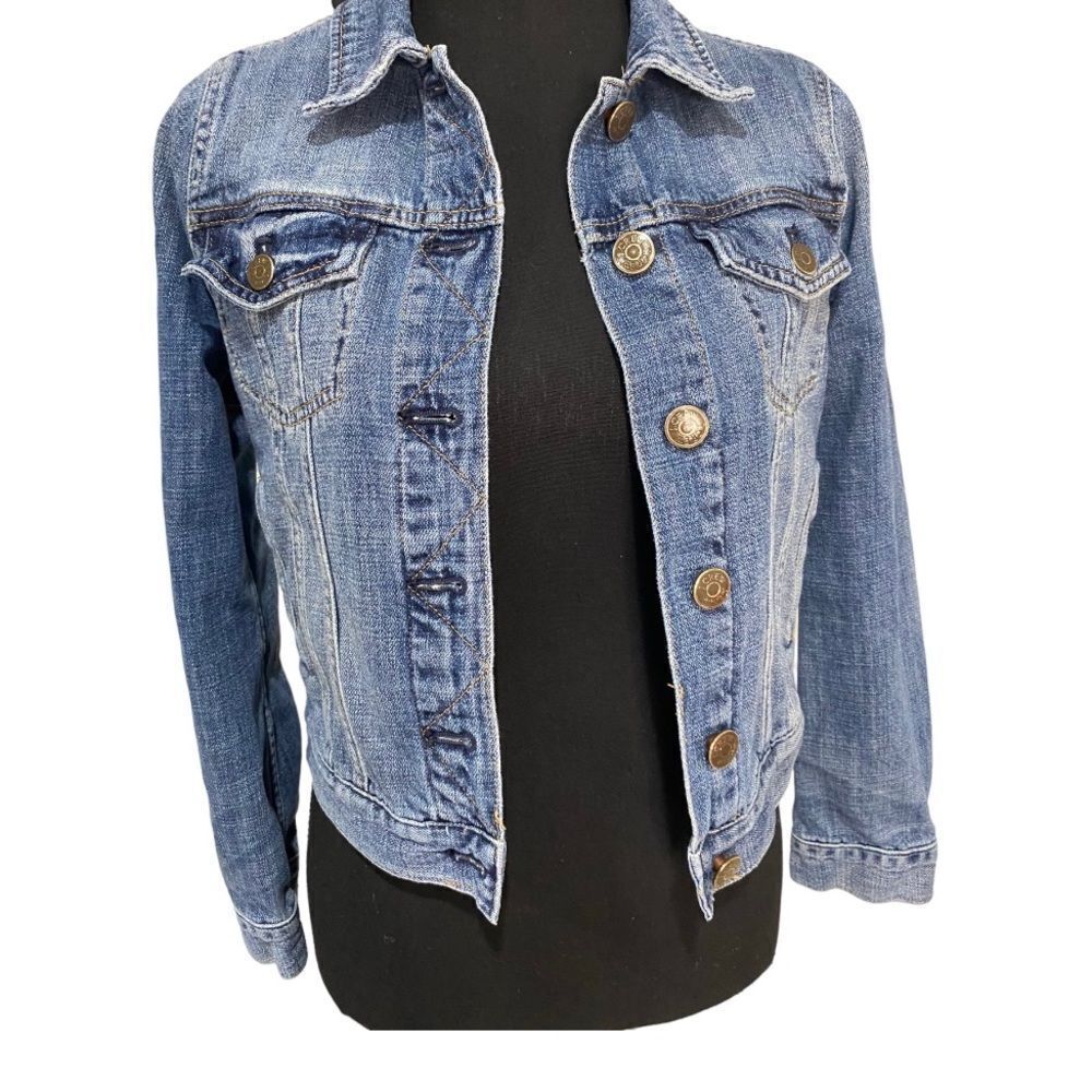 J. Crew Classic Fit Indigo Denim Jacket size XS - Picture 5 of 5